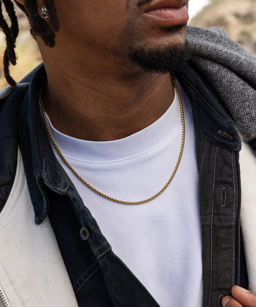 Boxchain Necklace | Gold