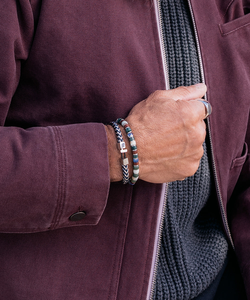 Catena Foxtail Navy | Silver