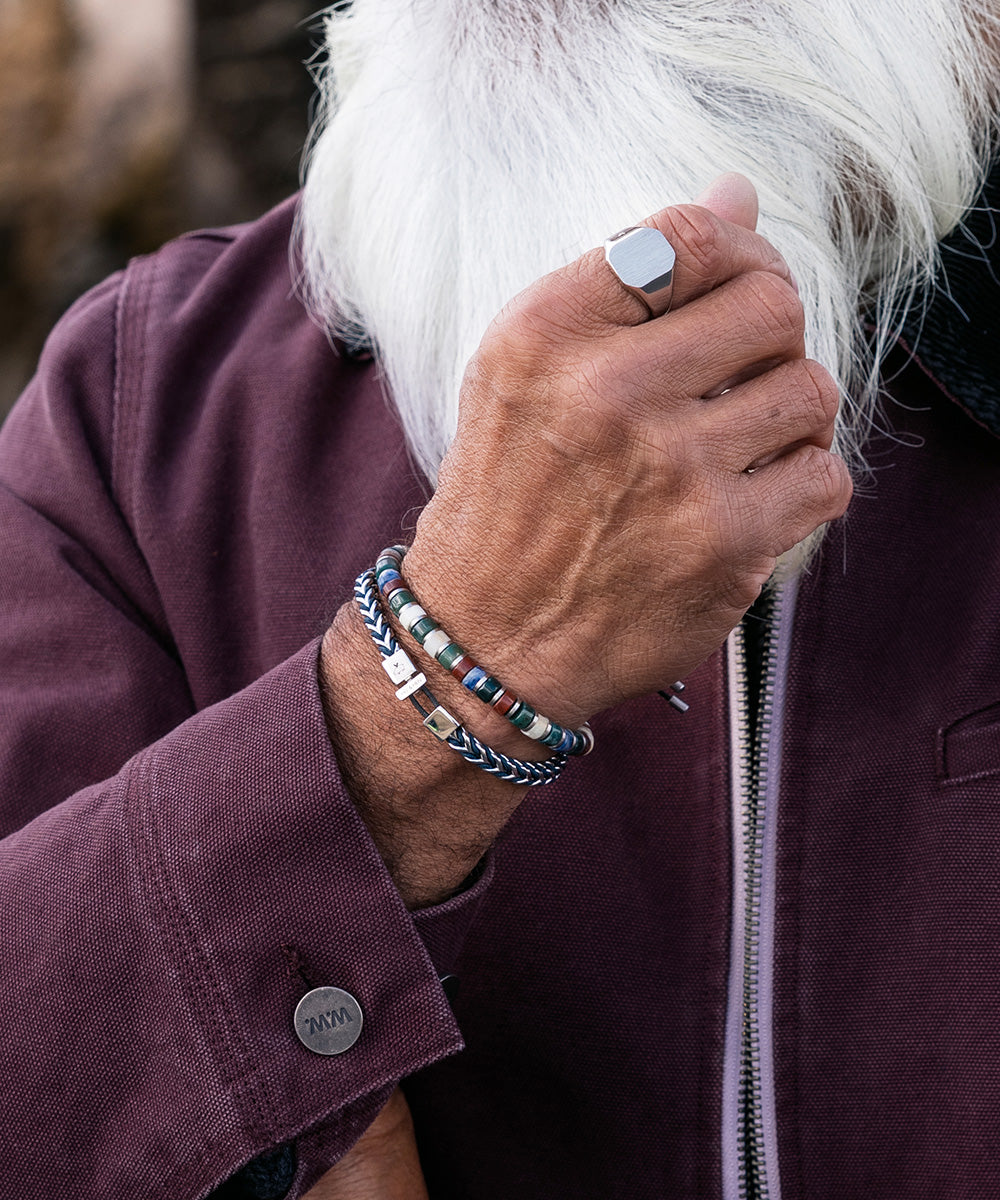 Catena Foxtail Navy | Silver