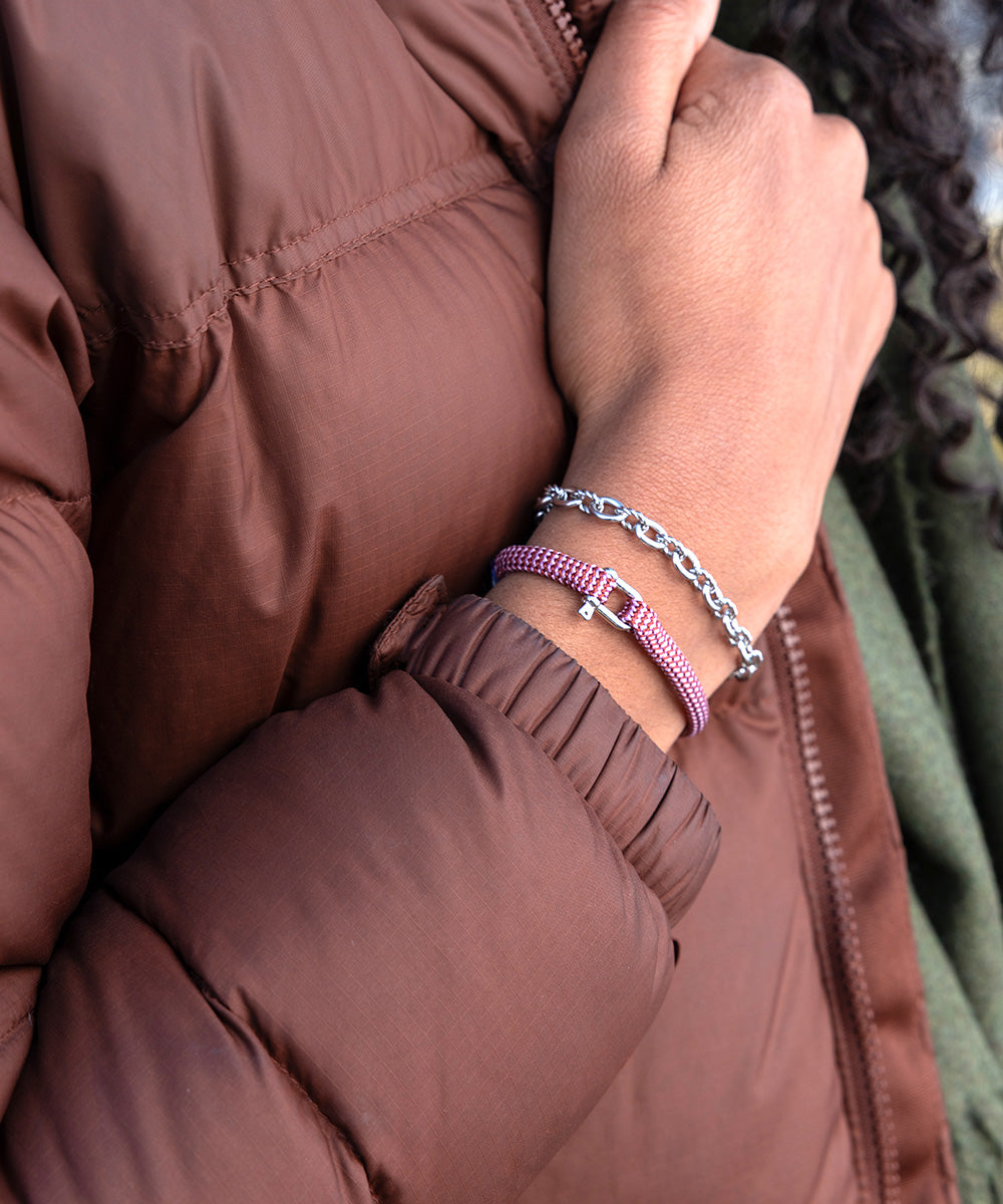 Franky Velvet Red - Lilac Purple | Silver
