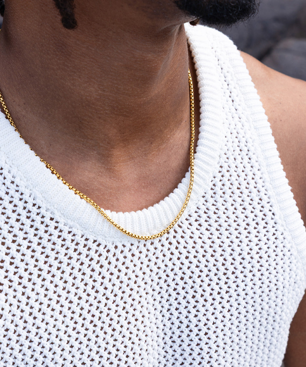 Boxchain Necklace | Gold