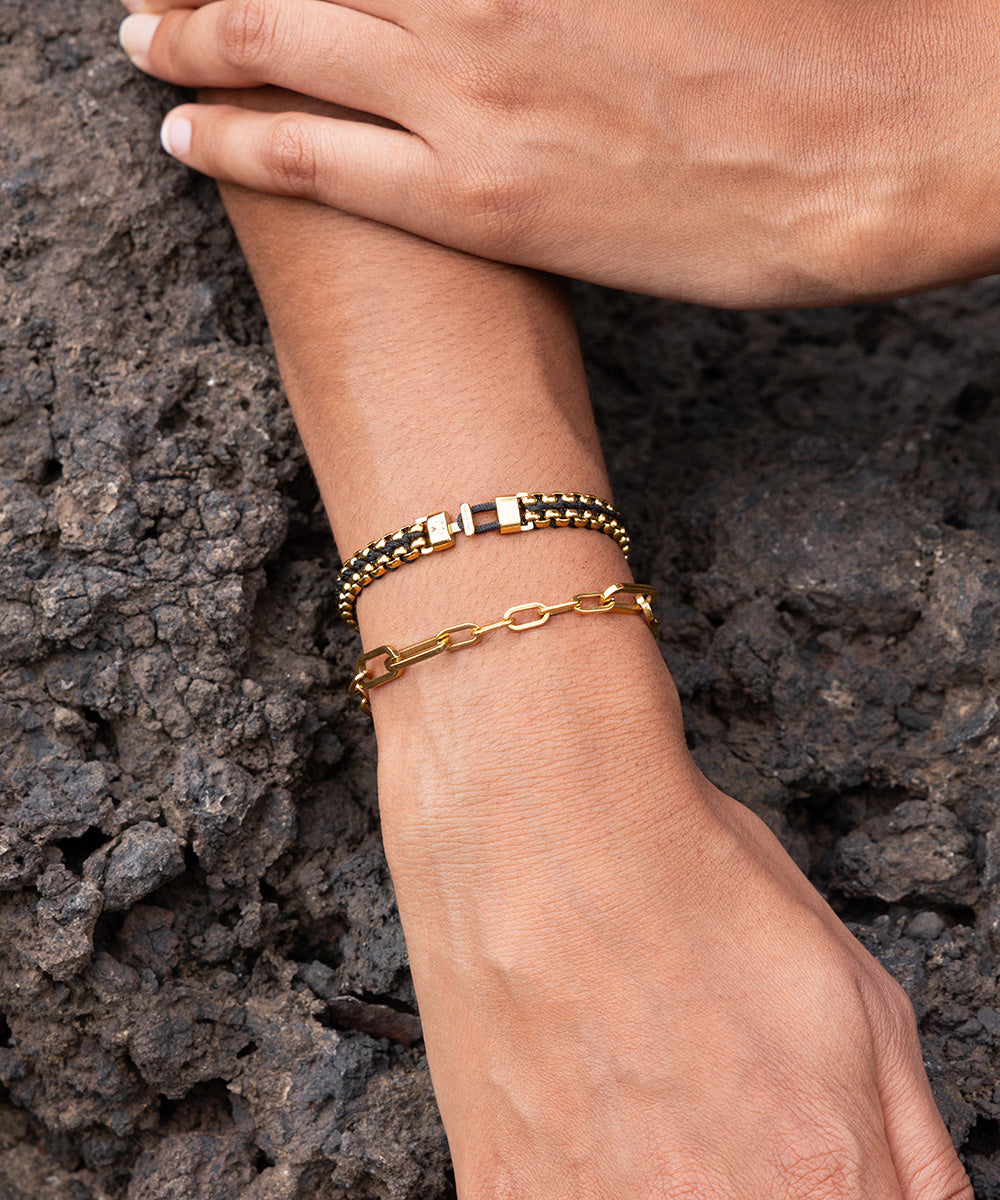 Catena Venetian 7 mm Black | Gold
