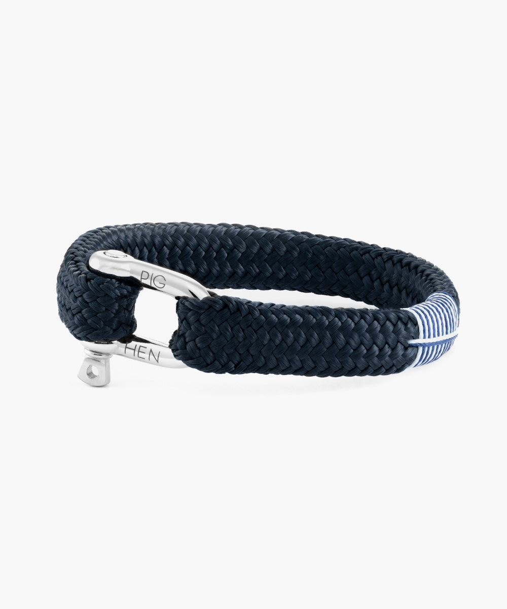 Gorgeous George Navy | Silver