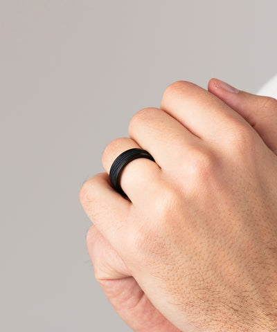 Navarch 8mm Wrap Ring Black | Black