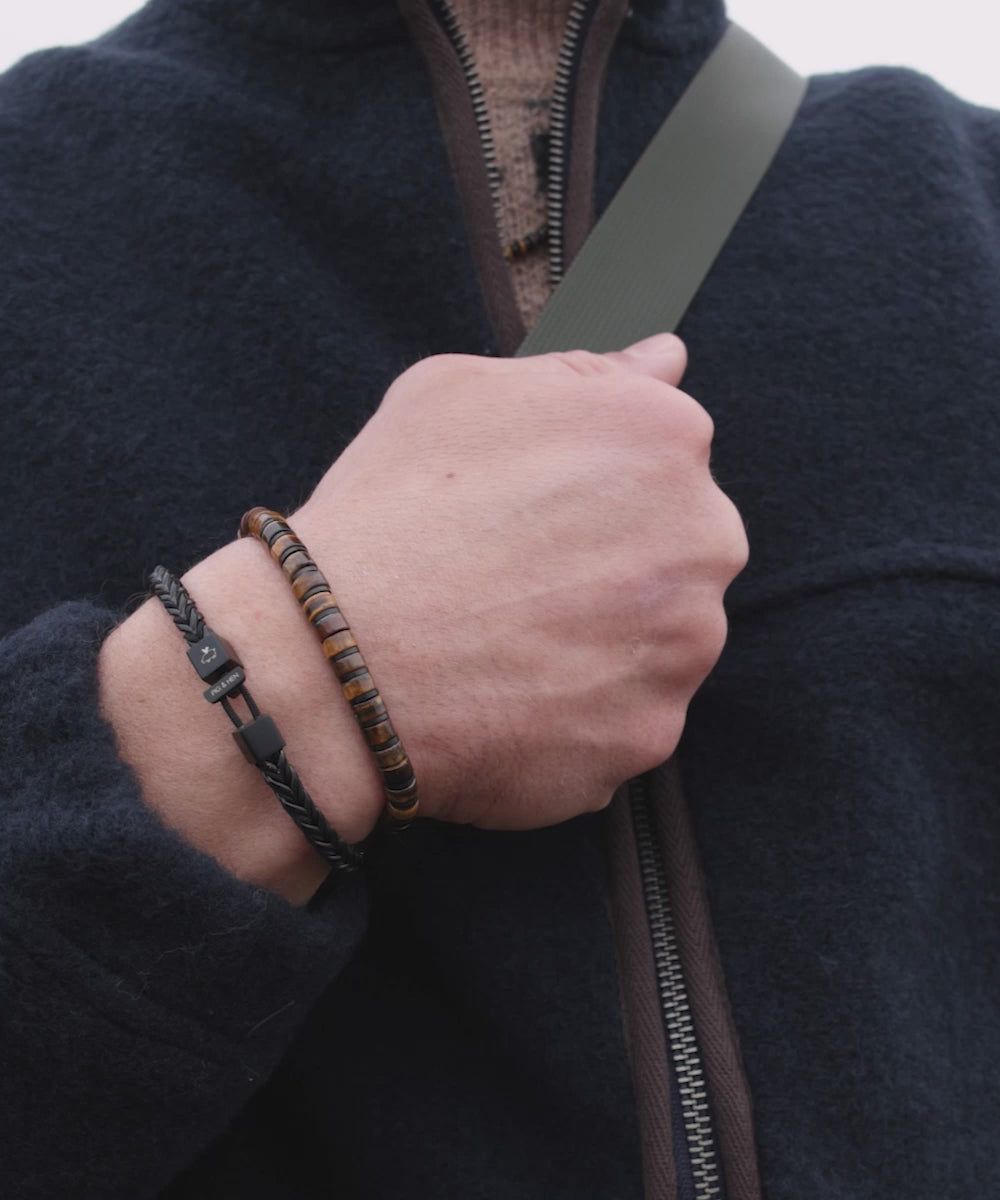 Brontide 6mm Adjustable Tiger Eye | Black