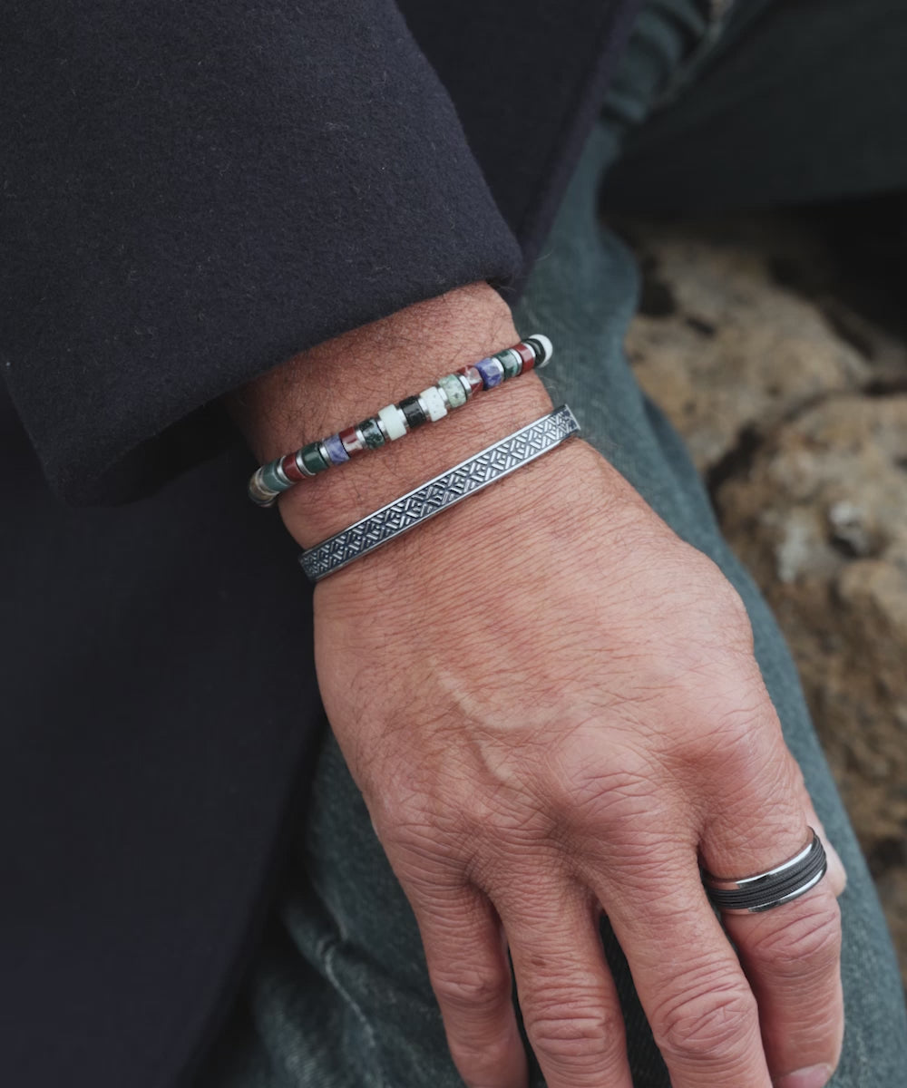 Navarch 9mm Striato | Silver
